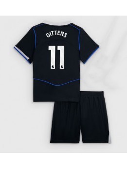 Detské Futbalové oblečenie Chelsea Jamie Gittens #11 2025-26 Krátky Rukáv - Tretina (+ trenírky)